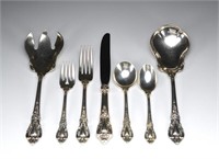 76 PIECES LUNT AMERICAN SILVER ELOQUENCE FLATWARE