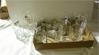 Beer glasses mostly Schlitz and Heileman