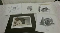 Signed and numbered wildlife prints by Dave