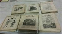 Many issues of German news letters from the