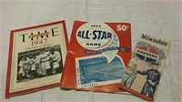 1953 All Star game program, Milwaukee vintage map