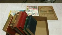 Vintage books-some boy scout, comic book and