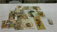 Vintage postcards, trade cards and miscellaneous
