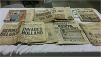 Vintage newspapers from 1940 through the 1970s,