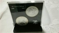 100 Years of silver 1890 to 1990  coin 90% silver