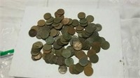 120 Wheat pennies as found