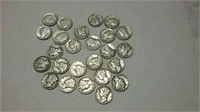 21 Mercury dimes -various dates 1920 -