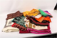 COLORFUL PATTERNED SCARVES & FABRIC