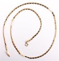 14K YELLOW GOLD CHAIN LINK NECKLACE
