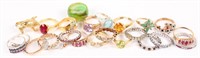 MIXED LOT OF LADIES COSTUME JEWELRY RINGS