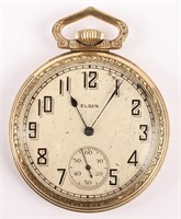 ELGIN GOLD PLATED POCKET WATCH