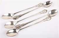 5 TOWLE LEGATO STERLING SILVER ICED TEA SPOONS