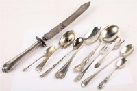 MIXED LOT OF STERLING SILVER FLATWARE