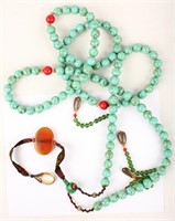 CHINESE STONE COURT BEADED NECKLACE