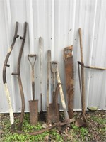 Lot of primitive tools.