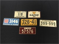 Older mini license plates.