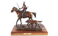 Bob Scriver "The Warrior" Bronze Sculpture