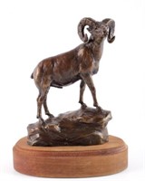 Bighorn Ram "In Season" Bronze by Bob Scriver