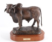 G.C. Wentworth Brahama Bull Bronze Sculpture