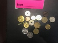 Various coins from around the world