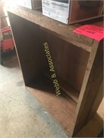 Wood box- open one side
