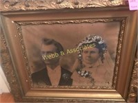 Antique photo in ornate frame