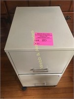 2 drawer rolling file cabinet