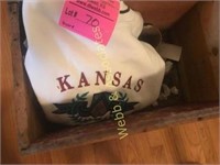 Wood crates and XL Kansas sweatshirt