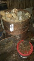 30gal Barrel full of agate, geode & other rocks