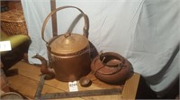 Large Copper Kettle & Pot w/Ladle