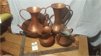 Group of Copper Dishes
