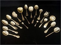 Collection of Antique Sterling Serving Spoons 923g