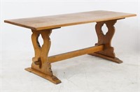 Oak Spanish Style trestle table