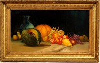 19th c. Oil on Canvas Stillife