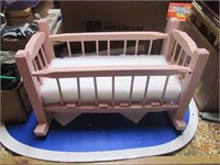 Small Handmade Doll Size Cradle3
