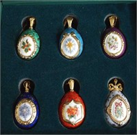House of Faberge Christmas Egg Ornament Set of 6
