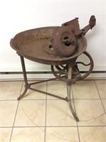 Antique cast iron blacksmith forge needs repair