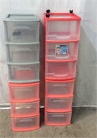 4 3 Drawer Plastic Storage Containers X5D