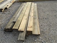 Approximately 24 pieces of 2X8 and 2X10 lumber