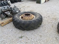 pair of Loader Rims & Tires