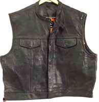 Leather King Size 54 Vest