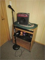 Microphone, Stand, Amp