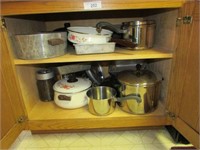 Contents of lower Cabinets