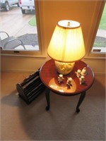 End Table, Lamp, Magazine Rack