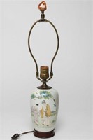 Chinese Porcelain Vase Lamp, Yongzheng-Style