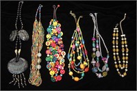 Multi Strand and Colorful Vintage Necklaces