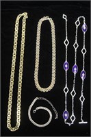 Ralph Lauren Necklace & 2 Unmarked 1 Bracelet