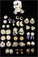 19 Vintage Sets of Matching Clip Earrings