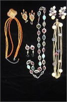 3 Sets of Necklaces with Matching Earrings