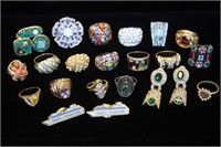 More than 14 Colorful Costume Rings